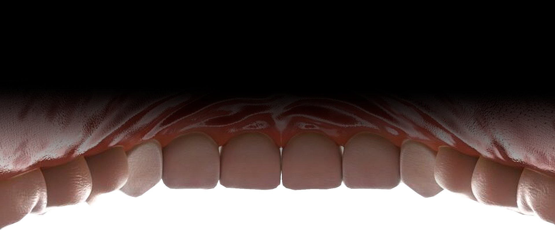 The top part of a mouth